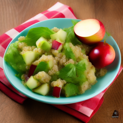 Ensalada de Quinoa, Manzana y Aguacate