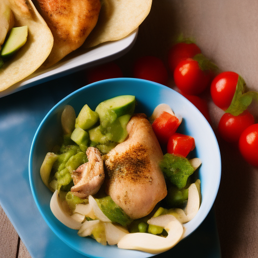 Ensalada de pollo y aguacate