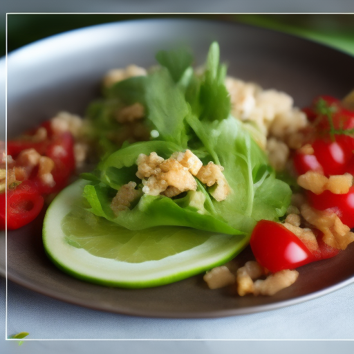 Ensalada de atún con vinagreta de limón y mostaza