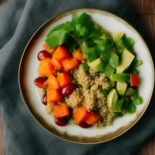 Ensalada de quinoa y aguacate