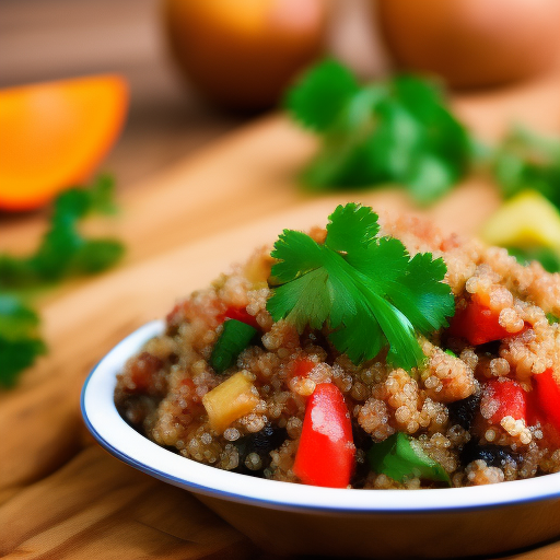 Ensalada de Quinoa con Vegetales Asados y Aderezo de Limón