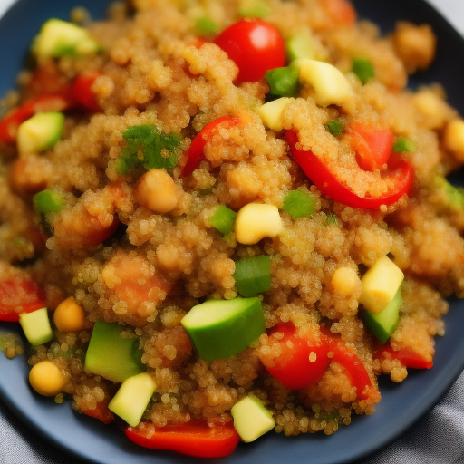 Ensalada de quinoa y vegetales asados