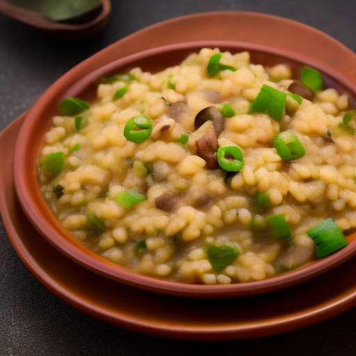 Risotto de Champiñones y Espárragos Veganos