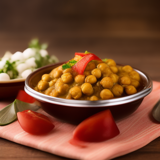 Curry de garbanzos y espinacas