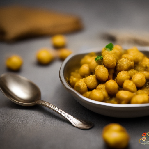 Curry de garbanzos y espinacas