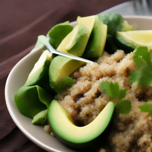 Ensalada de quinoa y aguacate