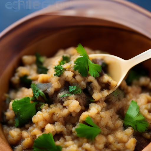 Risotto de quinoa con champiñones y espinacas