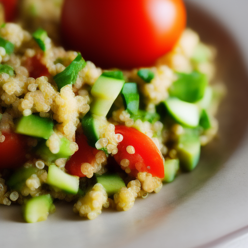 Ensalada de quinoa con tomates secos y aguacate