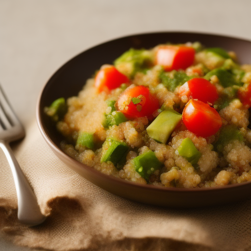 Ensalada de Quinoa con Aguacate y Tomate