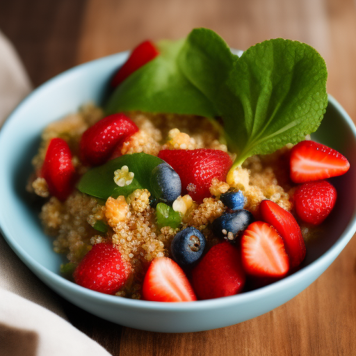 Ensalada de fresas y quinoa