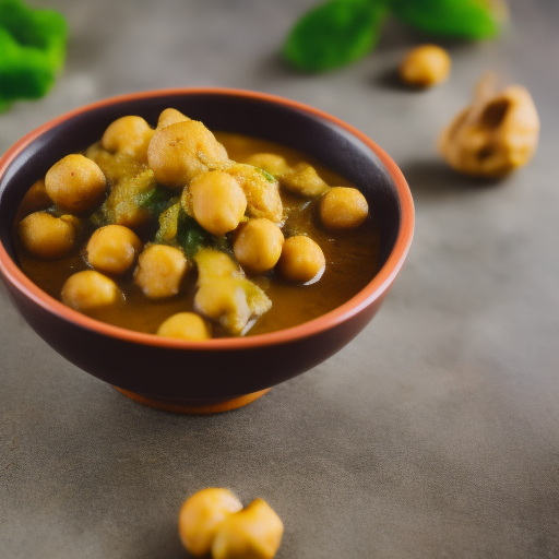 Curry de garbanzos y espinacas