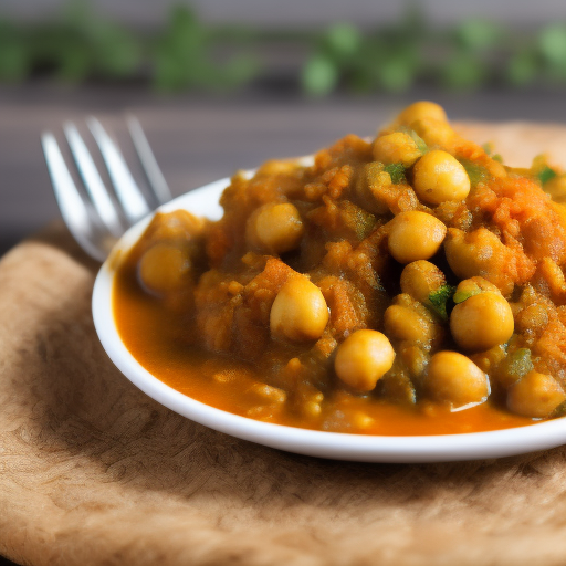 Curry de garbanzos y espinacas con arroz integral