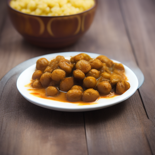 Curry de garbanzos y espinacas