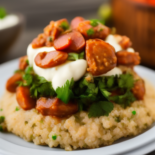 Ensalada de quinoa y lentejas con aderezo de yogur y cilantro