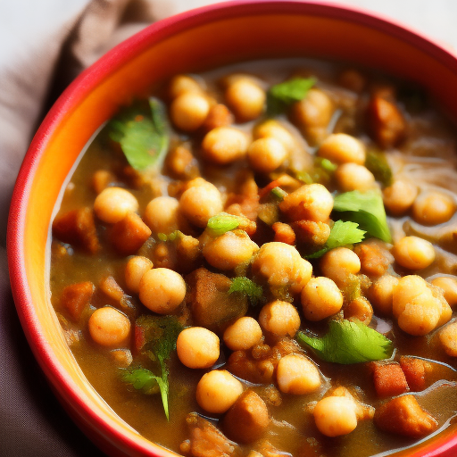 Curry de garbanzos y espinacas