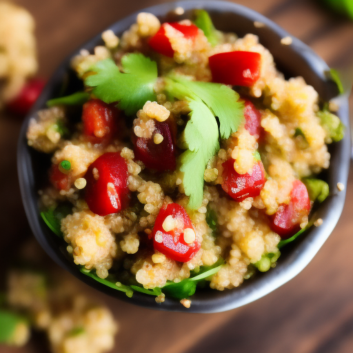 Ensalada de Quinoa con Aguacate y Fresas