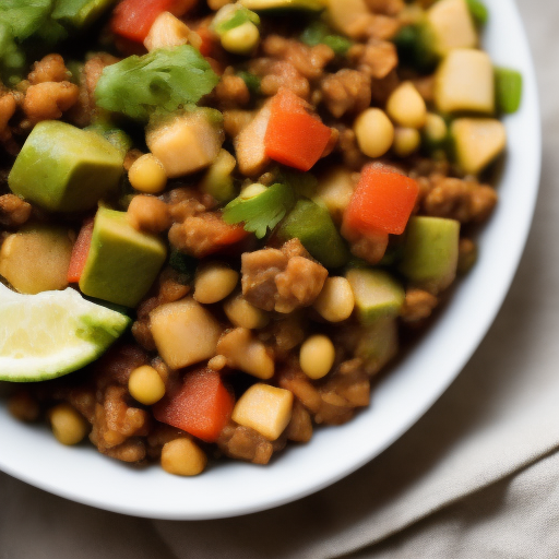 Ensalada de lentejas y aguacate