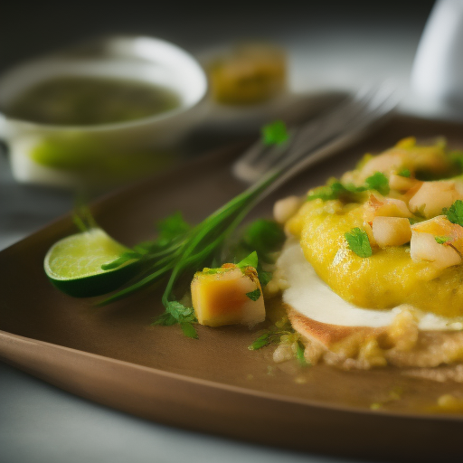 Salmón al horno con salsa de eneldo y limón