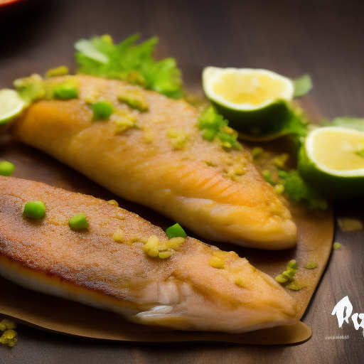 Pescado al horno con especias y limón