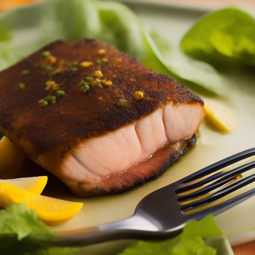 Filete de pescado al limón y eneldo