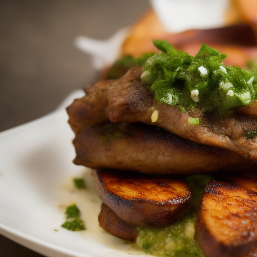 Carne asada con chimichurri