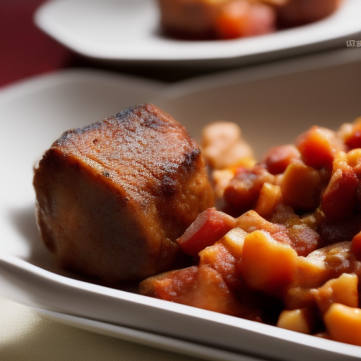 Carne de Cerdo con Salsa de Ciruela y Jengibre