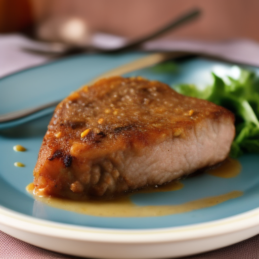 Filete de cerdo con salsa de mango y jengibre