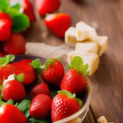 Ensalada de Fresas, Espinacas y Queso de Cabra