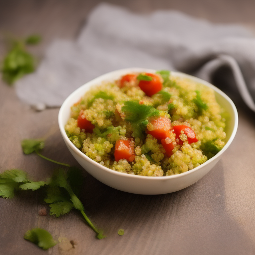 Ensalada de Quinoa con Aguacate y Tomate