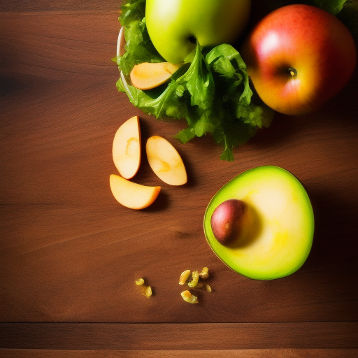 Ensalada de quinoa, manzana y aguacate