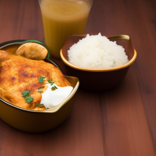 Pollo al curry con leche de coco