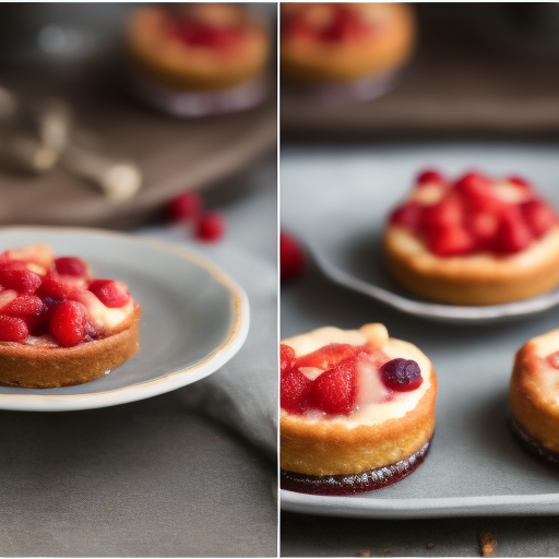 Mini tartas de queso y frutos rojos