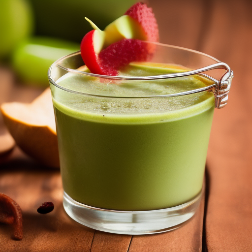 Batido de kiwi y espinaca con semillas de chía