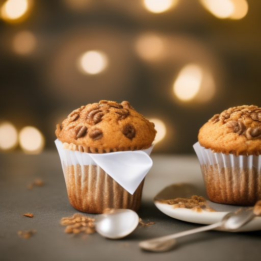 Muffins de avena y manzana