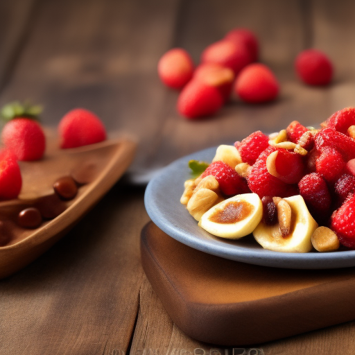 Waffles de avena y plátano con salsa de frutos rojos