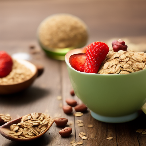 Desayuno energético con avena y frutas