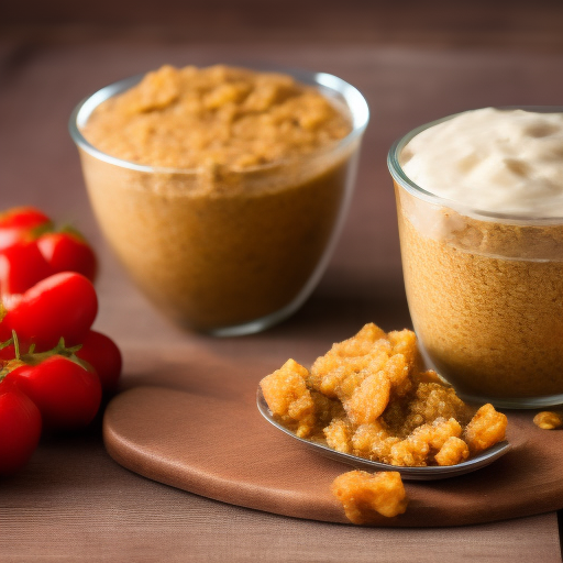 Tortitas de avena y plátano con salsa de frutas rojas