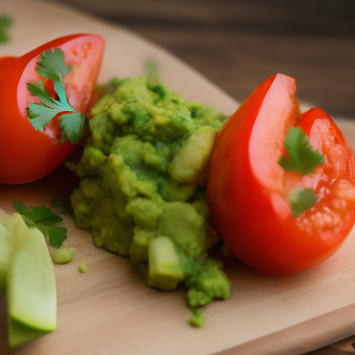 Huevos con aguacate y tomate