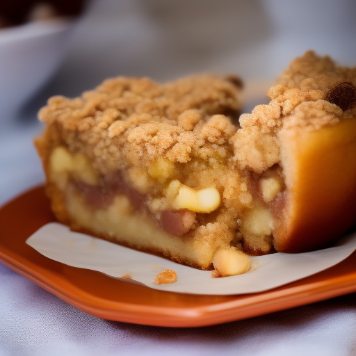 Tarta de manzana con crumble de avena y nueces