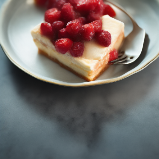 Tarta de queso con frutos rojos