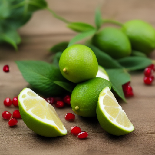 Postre de limón y frutos rojos