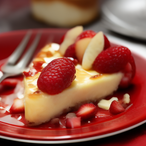 Tarta de queso y frutos rojos sin horno