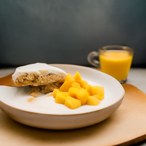 Mousse de Mango con Galleta de Avena