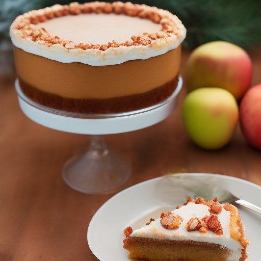 Tarta de Manzana con Caramelo Salado